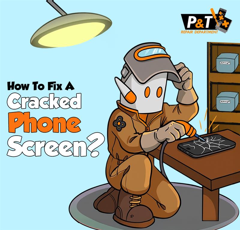 How do you fix a cracked phone screen